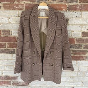 Wilfred Margeaux Double Breasted Check Blazer